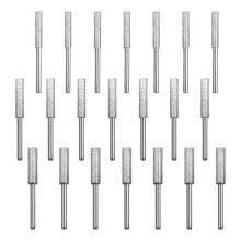 21 Pièces Diamant Tronçonneuse Aiguiseur 1/8 Pouces, Haute Dureté Burr Meulage Pierre Tronçonneuse Kit D'Affûtage