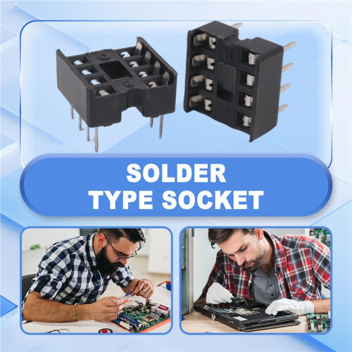 10 x 8 Pin DIP IC Sockets Adaptor Solder Type Socket 2