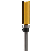 4 Piezas Brocas Fresado de Corte Al Ras Broca Fresado con Cojinete Superior 1/4 Pulgada Plantilla PatróN Recto de VáStago Broca Fresadora de Madera