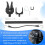 Rubber Boat Motor Bracket Fixing  Adjustable Absorber Ship Outboard Engine Fixing Bracket Hull  Protector Black 8