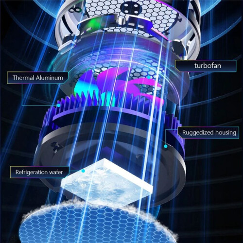 Mobile Phone Cooler 3 Modes Semiconductor Refrigeration Cooling Phone Radiator for Android  PUBG Game Cooler 1