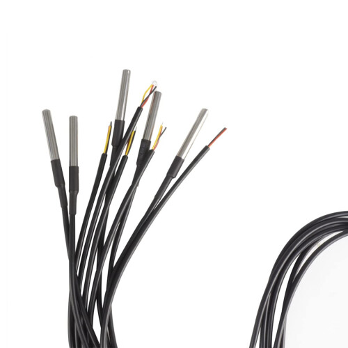 10Pcs Waterproof DS18B20 Temperature Sensor, Digital Temperature Thermal Cable Temperature (-55- +125) - 1 Meter/3.2Ft 2