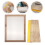 1Ensemble Racloir En Bois Et Caoutchouc Coloré Pour Impression Textile 10