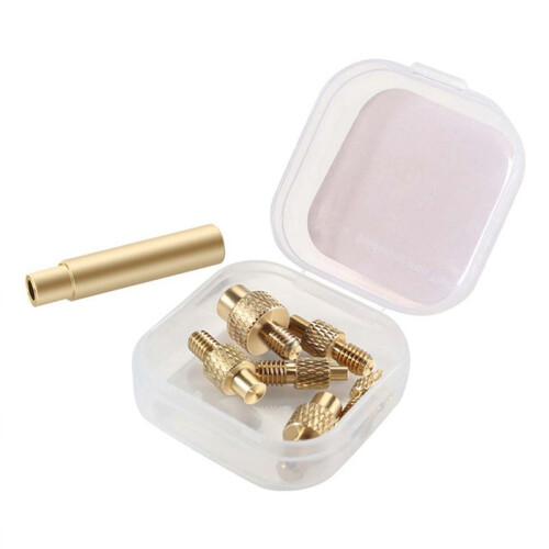 Brass Heat Insert Nut Tool Threaded Insertion Hot Melt Injection Nut Soldering Iron M2-M6 Plastic Printing 3DPrinter(EU)