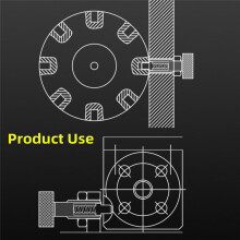 2Pcs Stainless Steel Hand Retractable Spring Plungers with Knurled Handle - Quick Release Locking Pin M10