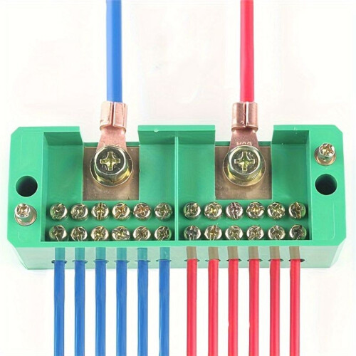 Fj6 Single-Phase Wire Junction Box 12 Export, Brass Terminal Block, for Home Distribution,  to Support 200A, 220V 2