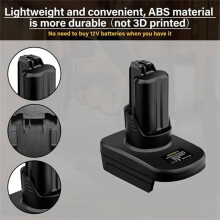 Dla /dla 18 V 20 V Adaptera Akumulatorowego, Konwerter do Akumulatorowego Konwertera Narzędzi Elektrycznych dla 12 V