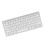 78 Keys Wireless Bluetooth Keyboard, Silver, Slim, Silent Buttons for PC & Tablet 9