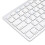 78 Keys Wireless Bluetooth Keyboard, Silver, Slim, Silent Buttons for PC & Tablet 6