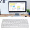 78 Keys Wireless Bluetooth Keyboard, Silver, Slim, Silent Buttons for PC & Tablet 16