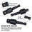 4PCS Right Angle Drill Attachment Impact Grade Power Hand Tool Driver Rotatable Socket Adapter Extension Set 5