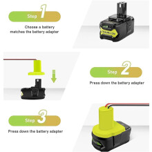 Voor Power Wheels Batterijadapter voor One+ 18V Li-Ion Batterij, Power Tool Batterijconverter met 12 Gauge Draad