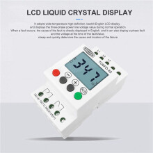 3 Phase Din Rail Adjustable Under over Voltage Protector Voltage Monitoring Sequence Protection Relay