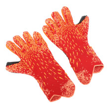 2 pezzi Guanti da calcio arancioni in nylon, poliuretano e lattice, traspiranti, con presa 7