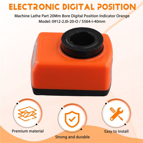 Machine Draaibank Onderdeel 20Mm Boring Digitale Positie Indicator Oranje 1