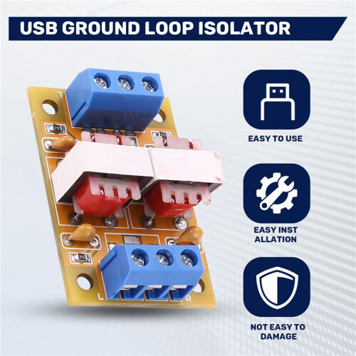 Audio Isolator Vehicle Common Ground Suppression Interference Noise Isolation Module Transformer Coupler 1Pcs 1