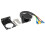 7 Way RV Trailer Light Connector Socket 7 Pin Wire Electrical Trailer Adapter Quick Converter with Mounting Bracket 8