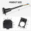 7 Way RV Trailer Light Connector Socket 7 Pin Wire Electrical Trailer Adapter Quick Converter with Mounting Bracket 9