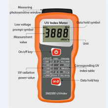 Testeur D'Indice UV Numérique, Compteur D'Indice de Rayonnement Ultraviolet UVA+UVB au Soleil, Détecteur de Performance de Blocage de Film Solaire