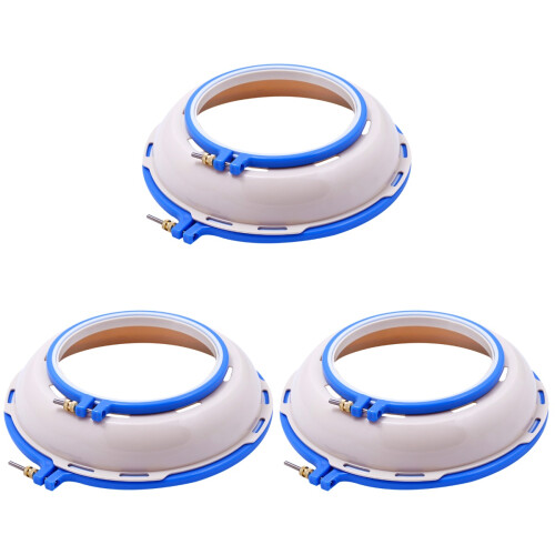 3Pièces Cercles Broderie Plastique Multiusages Multicolores Réglables 1