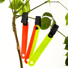 12 Stück Reflektierende Wegezeichen mit Clips, Gelb, 47 g Outdoor-Wanderausrüstung