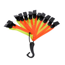 12 Stück Hochsichtbare Pfadmarkierungen, reflektierende Baumnägel, orange und gelb
