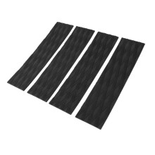 4 Pcs EVA Surfboard Traction Pads Anti Slip for Kayak & Skimboards, Black
