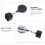 Porte-Craie De Snooker Noir En Acier Durable 8