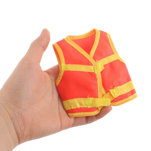 Veste Orange Réfléchissante En Polyester Pour Figurines 1/6 2