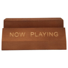 Wooden Vinyl Record Holder Display Stand - Tabletop Now Playing Album Cover Holder- Single CD Stand LP Display Shelf