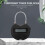 Lock LCD Display  Lock USB Rechargeable Temporary Timer Padlock Travel Electronic Timer Black 8