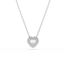 Pendente - Swarovski - Ariana Grande x Swarovski - Cuore in cristallo - Metallo rodiato - 45 cm
