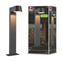 Paulmann 94715 LED outdoor luminaire bollard light Capea insect-friendly IP44 500mm 2200K 6W 450lm 230V 98 black aluminium gold light garden bollard