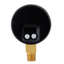 2X 0 - 30 Psi 0 - 2 Bar  Dial Gauge Compressor Meters Hydraulic Pressure Gauge Gage Double Scale Black