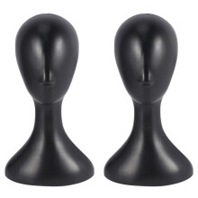 2X Lady High Plastic  Wig  Female Model  Black