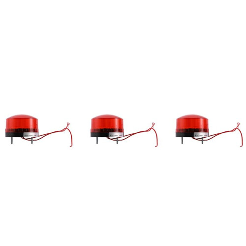 3X Lâmpada de Aviso de Acidente AC 220V LED Industrial Flash Strobe Light LTE-5061 De