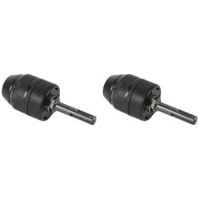 2X Keyless Drill Chuck Adapter,2-13mm 1/2-20UNF Mount Heavy Duty Professional Converter Tool with SDS Shank Adaptor