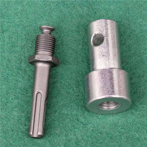 2X Electric SDS DIY Shank  Converter Accessories Drill Bit Adapter Power Tool Earth Auger Square Durable-B 2