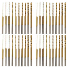 Micro-Twist Drill Bit Set - 40Pcs 0.6mm-2.2mm Tiny Drill Bit 2.35 Shank HSS Engraving Drill Bits Hole Drilling Tool