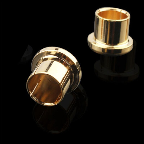 16Pc Gold Plated RCA Protection Cap Plug Short-Circuit Socket Phono Connector Shielding Plug Socket Protection Cover Cap 2