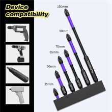 24X Upgraded High Hardness and Strong Magnetic Bit, Anti-Shock Strong Magnetic Non-Slip Bits, Drill Screwdriver Bits