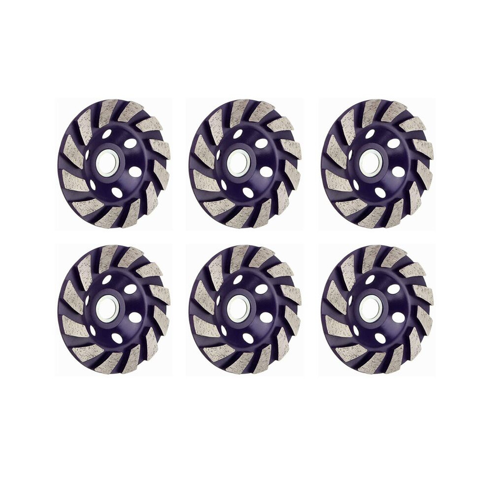 6Pcs 100Mm Diamond Grinding Wheel Disc Bowl Shape Grinding Cup Concrete Granite Stone Ceramic Cutting Disc Power Tool 6033968526583