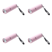 4X Outdoor   Rubber Coated 9-LED Flashlight Torch