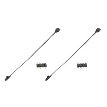 2X für 3PIN RGB Auf Standard ARGB 3-Pin 5V Adapterstecker RGB Kabel für Lüfter/Hub/Lighting Node/Commander