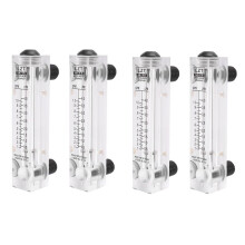 4X Schwarz Justierbarer Drehknopf 0,1-1 GPM Panel-Typ Wasserdurchflussmesser LZM-15