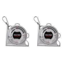 2X Localisateur D'Angle Rapporteur de Pente Inclinomètre Compteur de Niveau Clinomètre Enquête Jauge de Mesure Portable Outil Localisateur de Pente