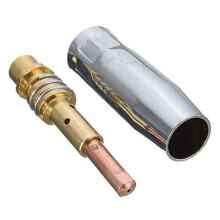 Dysze Spawalnicze MIG do Spawarki 32 Szt. KońCóWki Stykowe Ze ZłOtą KońCóWką do Spawarki MIG - 0,8 mm