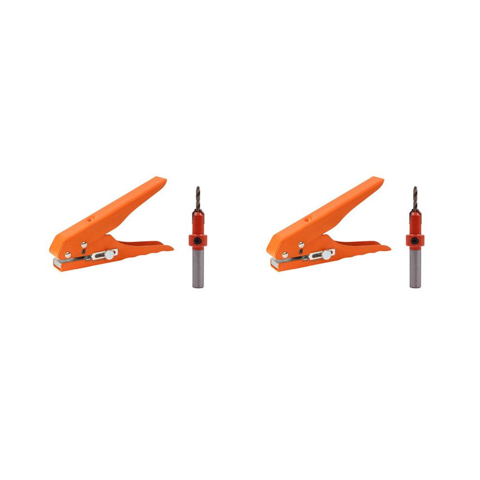 2X Banding Punching Pliers Punching Tool Masking Pliers 3X8mm Countersink Drill Bit Screw Hole Hat Woodworking Tool 6031015867283