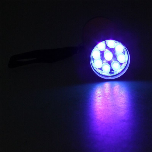 4X Outdoor   Rubber Coated 9-LED Flashlight Torch 2