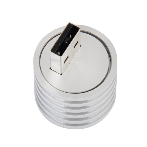 3X Aluminum 3W USB LED Lamp Socket Spotlight Flashlight White Light 2